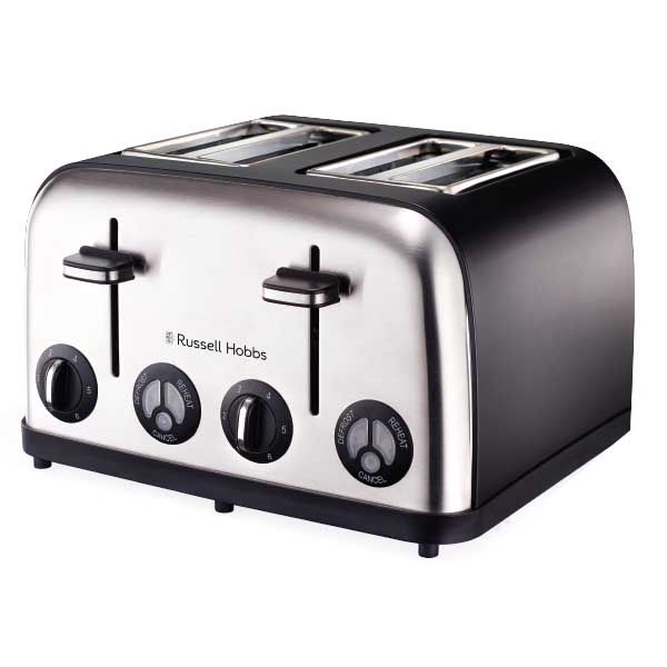 4 Slice Matt Black Toaster