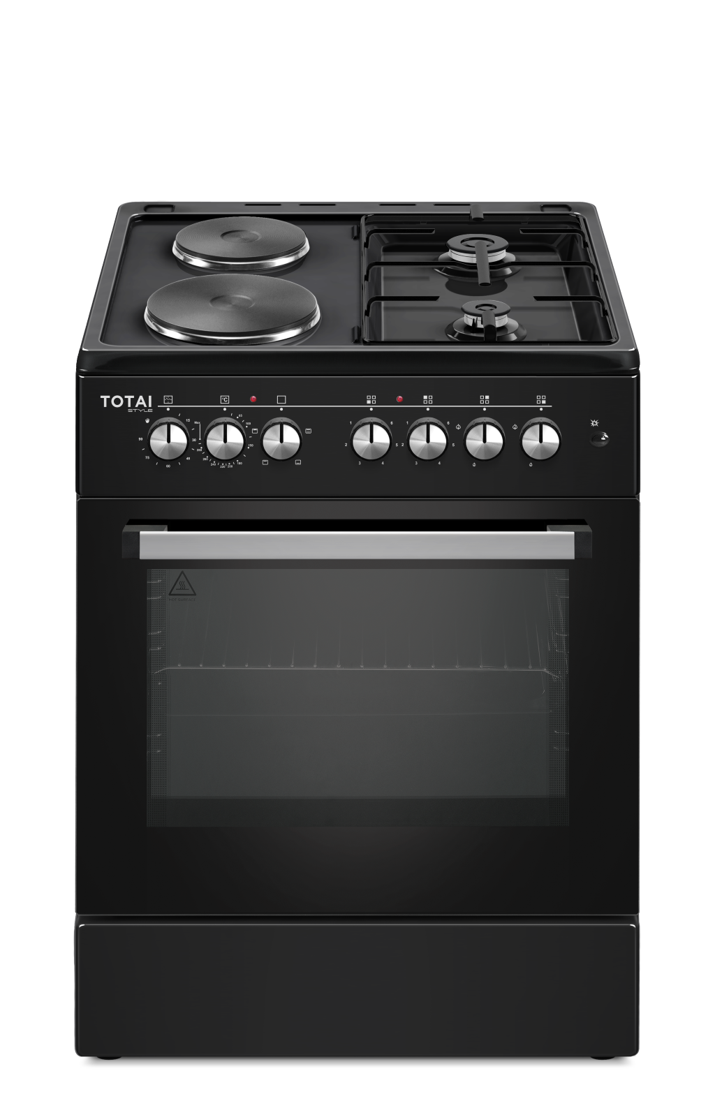 TOTAI TS 60CM 2 GAS BURNER AND 2 ELECTRIC PLATE SS