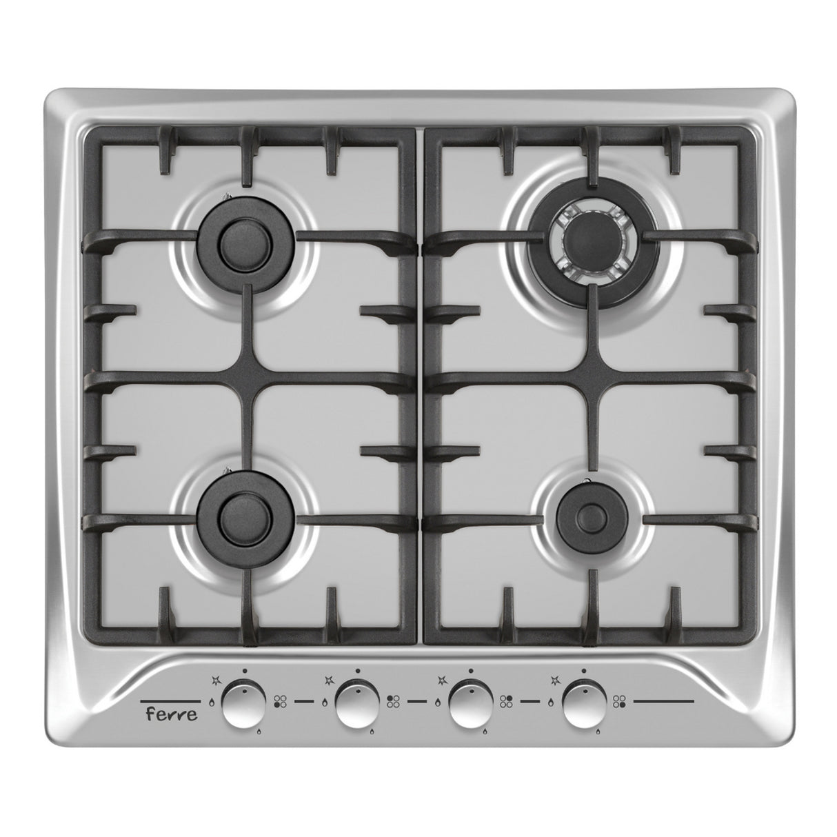 Burner, Wok Burner, FFD, Cast Iron,Auto Ignitor, Inox (60cm)