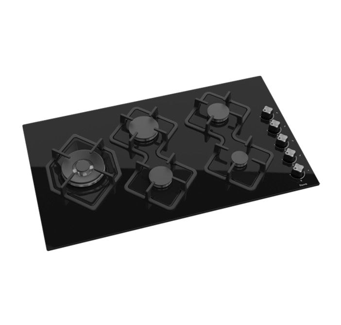 FERRE 90CM BLACK GLASS GAS HOB KA040