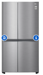 LG 643L NETT SIDE BY SIDE FRIDGE - PLATINUM SILVER 3-GC-B257JLYL.APZQESA