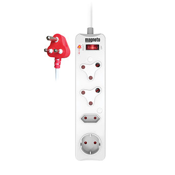 Magneto High Surge 4-Way Adapter Plug