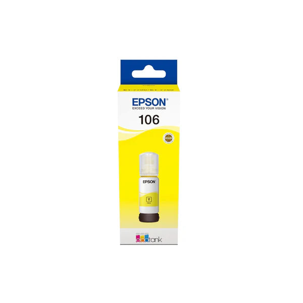 Epson 106 Ink Bottle Yellow EcoTank Original 70ml Single-pack C13T00R440
