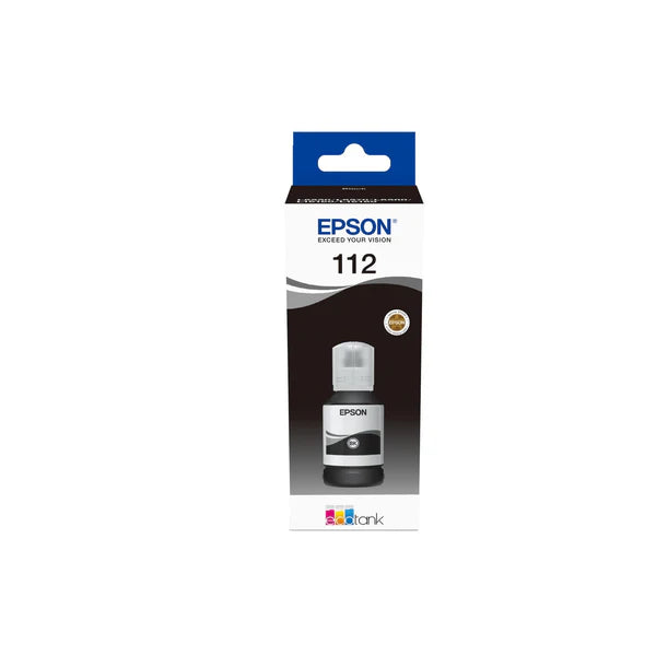 Epson 112 Ink Bottle Black EcoTank Original 127ml Single-pack C13T06C14A