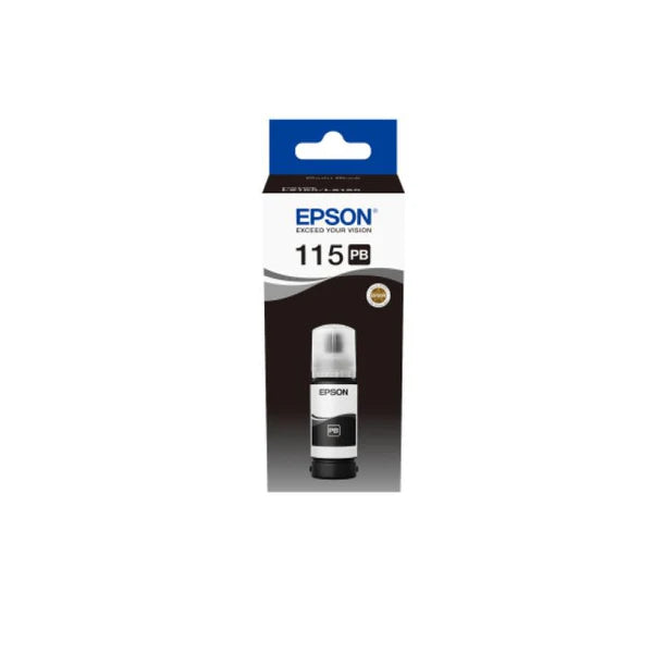 Epson 115 Ink Bottle Black EcoTank Original 70ml Single-pack C13T07C14A