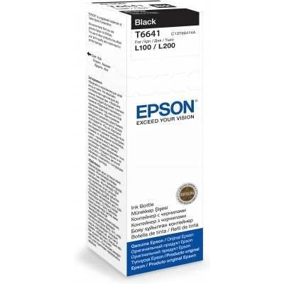 Epson 664 Ink Bottle Black EcoTank Original 70ml Single-pack C13T66414A