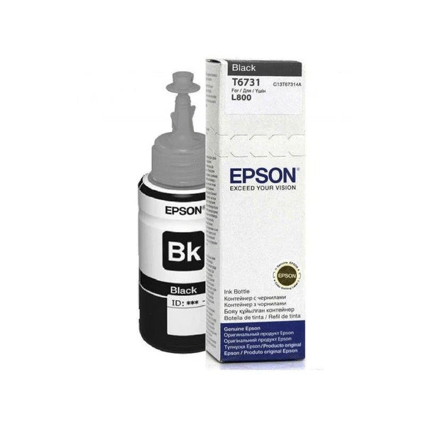 Epson 673 Ink Bottle Black EcoTank Original 70ml Single-pack C13T67314A