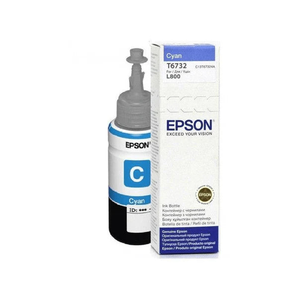 Epson 673 Ink Bottle Cyan EcoTank Original 70ml Single-pack C13T67324A