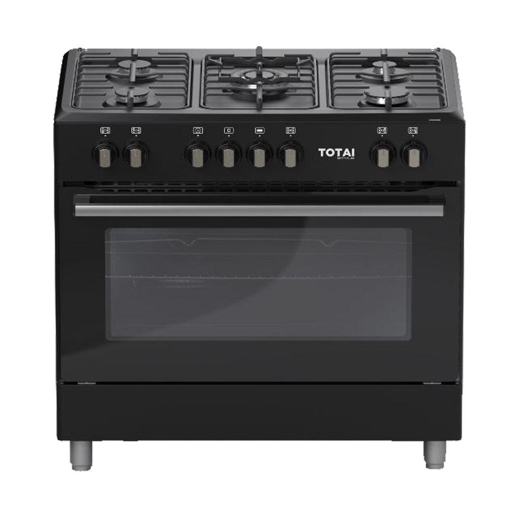 TOTAI TS 90CM 5BNR GAS STOVE ELECTRIC OVEN BLK
