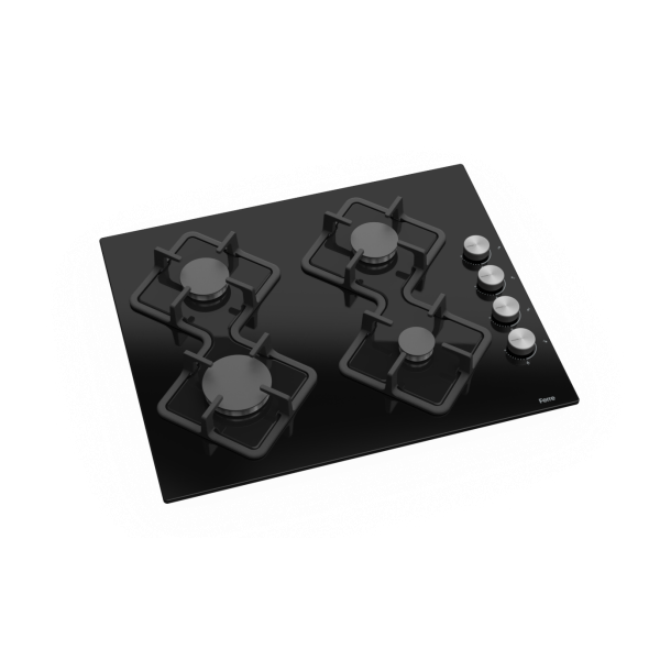Ferre 600MM 4 Burner Black Gas Hob - KA023