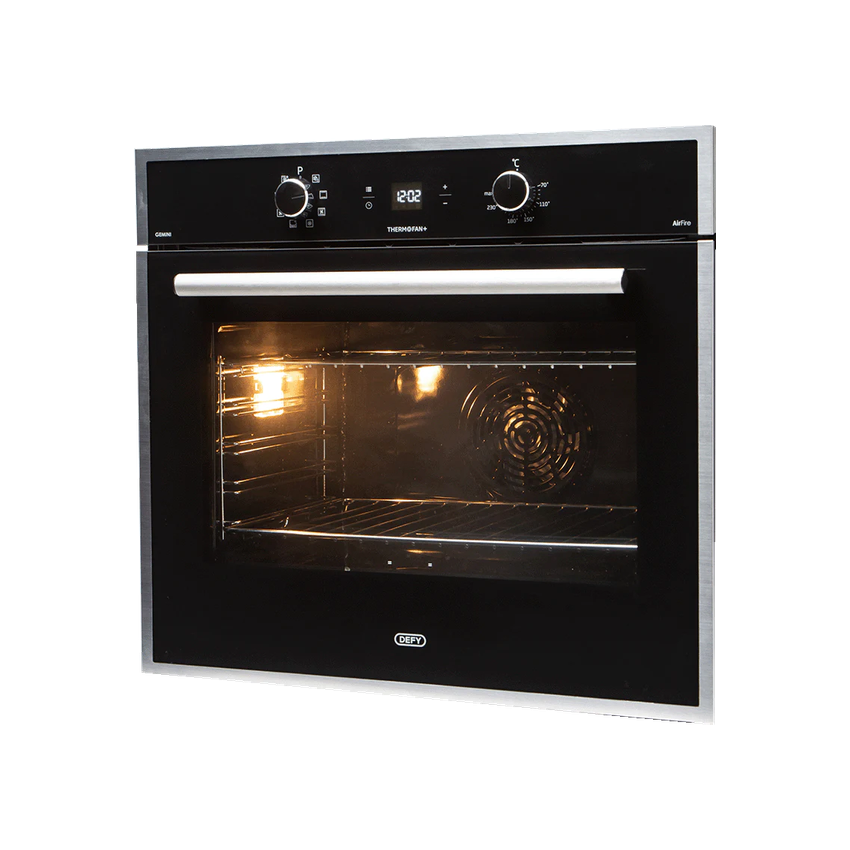 DEFY GEMINI THERMOFAN + EYE-LEVEL OVEN - BLACK DBO774