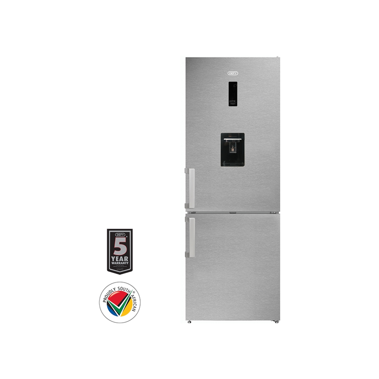 DEFY 426L ECO BOTTOM FREEZER FRIDGE - INOX