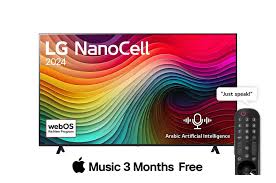 86 Inch LG NanoCell AI NANO80 4K Smart TV AI Magic remote HDR10 webOS24 - 86NANO80T6A (2024)