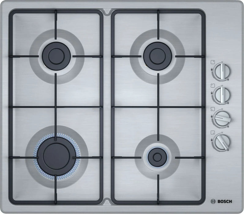 Bosch 60cm Gas Hob (Stainless Steel) - PBP6C5B62M