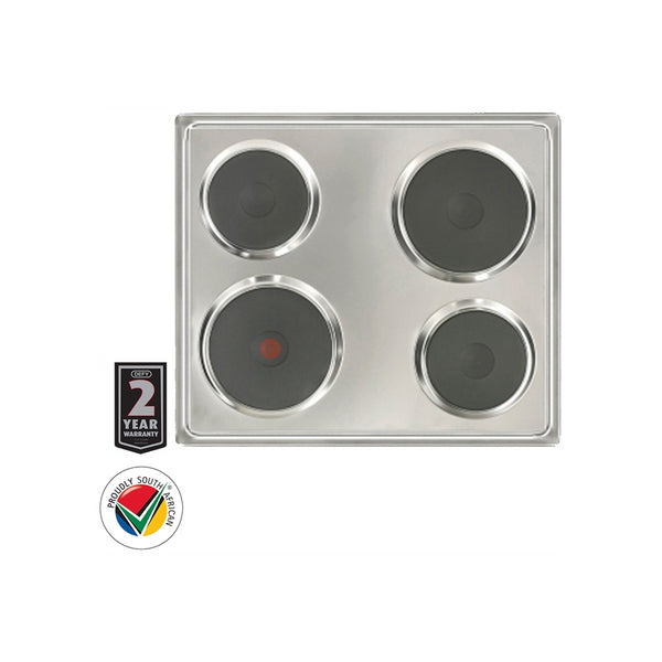 DEFY 4 SLIMLINE SOLID HOB - STAINLESS STEEL